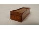 Old miniature domino game box wooden box bone tokens 19th century