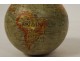 Small globe world map Geographer Forest rue Buci Paris wood 19th century
