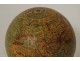 Small globe world map Geographer Forest rue Buci Paris wood 19th century