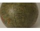 Small globe world map Geographer Forest rue Buci Paris wood 19th century