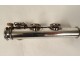 American metal transverse flute Christensen &amp; Co Boston USA 20th century case