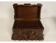 Carved wood cigar humidor box Black Forest bird 19th century