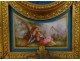 Sèvres porcelain clock regulates gilded columns gallant scene Napoleon III