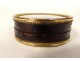 Round tortoiseshell wedding box 2 portrait couple miniatures 19th century Restoration