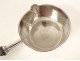 Solid silver saucepan Minerva blackened wood handle 178gr 19th century