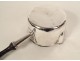 Solid silver saucepan Minerva blackened wood handle 178gr 19th century