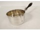 Solid silver saucepan Minerva blackened wood handle 178gr 19th century