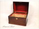 Box box Cuban mahogany and gilt brass NAPIII 19th