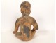 Pre-Columbian sculpture Olmec character Las Bocas Mexico land suite