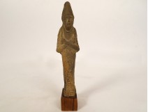 Egyptian funerary statuette goddess Bastet standing cat Egypt amulet