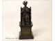 Bronze Statue Saint Apostles Peter Trone Jesus 19th