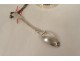 Navette silvered bronze censer spoon church mass 19th century