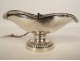 Navette silvered bronze censer spoon church mass 19th century