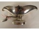 Navette silvered bronze censer spoon church mass 19th century