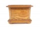 Glove box walnut marquetry birds swallows landscape late 19th century