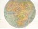 Terrestrial globe world map Geographer J. Forest 17-19 rue Buci Paris 20th century