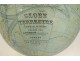 Terrestrial globe world map Geographer J. Forest 17-19 rue Buci Paris 20th century