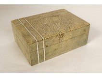 20th century Art Deco shagreen box set