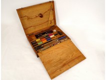 Box set watercolorist painter Bourgeois Aîné compass colors 20th century