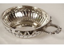 Solid silver wine taster Vieillard Paris Raoul snake 125.95gr 19th century