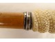 Cane with ivory pommel, sailor, whaler, captain, monster, wooden barrel, 19th century