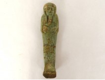 Egyptian funerary statuette goddess Bastet standing cat Egypt amulet