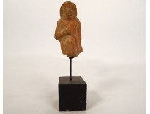 Egyptian funerary statuette goddess Bastet standing cat Egypt amulet