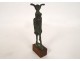 Egyptian funerary statuette goddess Bastet standing cat Egypt amulet