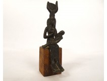 Egyptian funerary statuette goddess Bastet standing cat Egypt amulet