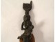 Egyptian funerary statuette goddess Bastet standing cat Egypt amulet