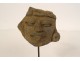 Pre-Columbian sculpture Olmec character Las Bocas Mexico land suite