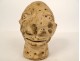 Pre-Columbian sculpture Olmec character Las Bocas Mexico land suite