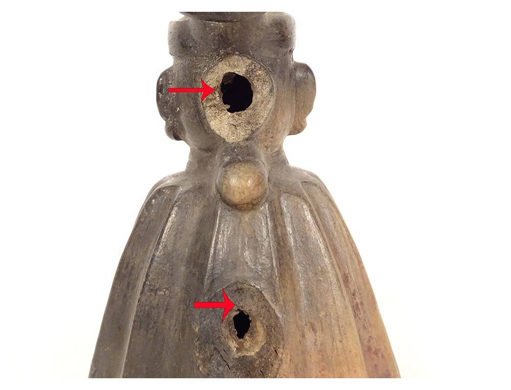 Vase Précolombien Anthropomorphe Mochica/Moche - Guerrier Du Pérou - Pièce Décorative Ancienne