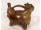 Pre-Columbian sculpture Olmec character Las Bocas Mexico land suite
