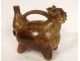 Pre-Columbian sculpture Olmec character Las Bocas Mexico land suite