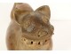 Pre-Columbian sculpture Olmec character Las Bocas Mexico land suite