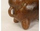Pre-Columbian sculpture Olmec character Las Bocas Mexico land suite