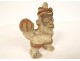 Pre-Columbian sculpture Olmec character Las Bocas Mexico land suite