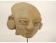 Pre-Columbian sculpture Olmec character Las Bocas Mexico land suite