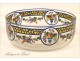 Crystal glass enamel Sevres Art Deco Fruits 20th