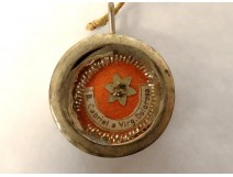 Round reliquary pendant Gabriel of the Virgen de los Dolores Italy 19th century