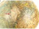 Terrestrial globe world map Geographer J. Forest 17-19 rue Buci Paris 20th century