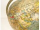 Terrestrial globe world map Geographer J. Forest 17-19 rue Buci Paris 20th century