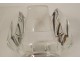 Corona Bowl cooler cup crystal Orrefors Sweden Lars Hellsten 20th
