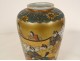 Japanese porcelain vase Satsuma gilding characters Japan early 20th century