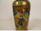 Japanese porcelain vase Satsuma gilding characters Japan early 20th century