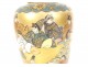 Japanese porcelain vase Satsuma gilding characters Japan early 20th century