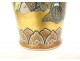 Japanese porcelain vase Satsuma gilding characters Japan early 20th century