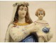 Virgin and Child crowned Biscuit Flower 19th