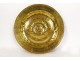 Gothic brass offering collection dish rosette Nuremberg Germany 17th century